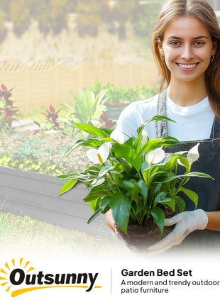 Galvanized Raised Garden Bed, 4' x 4' x 1' Metal Planter Box, for Growing Vegetables, Flowers, Herbs, Succulents, Gray