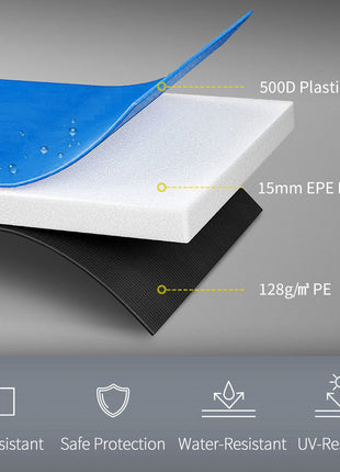 12FT Trampoline Spring Cover, Safety Trampoline Pad Replacement, Waterproof and Tear Resistant, All Weather Trampoline Accessories, Multi Color