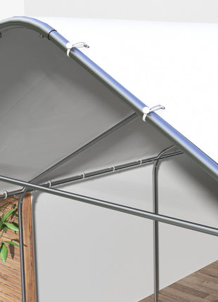 19' x 19.5' Carport, Portable Garage and Patio Canopy Tent, Anti-UV Cover for Car, Truck, Boat, Catering, Wedding