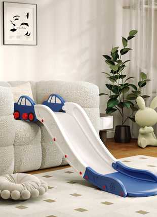 Extra Length Toddler Slide for Bed, Sofa, Easy to Assemble, Blue