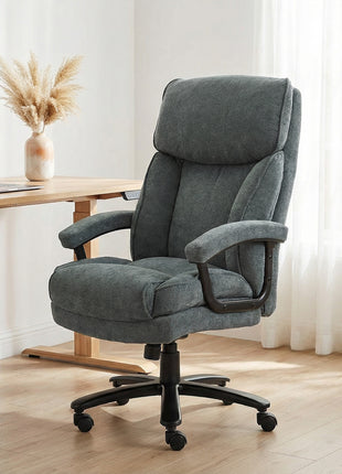 Big and Tall Executive Office Chair, Up to 450 lbs. Heavy Duty Desk Chair, Computer Chair for Heavy People, Gray