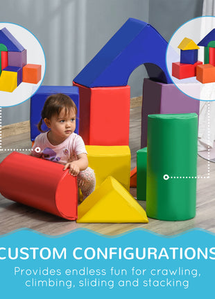 11-Piece Kids Crawl and Climb Activity Play Set for Climbing, Crawling, Sliding, Assorted