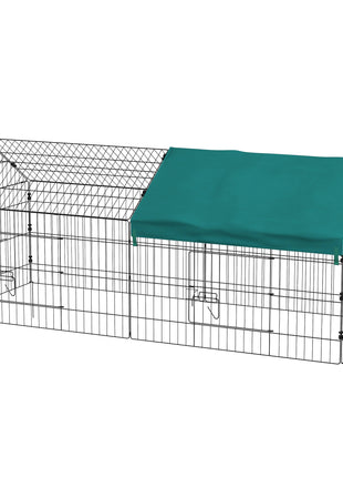 73" Small Animal Playpen with Roof for Rabbits, Chicken, Chinchillas