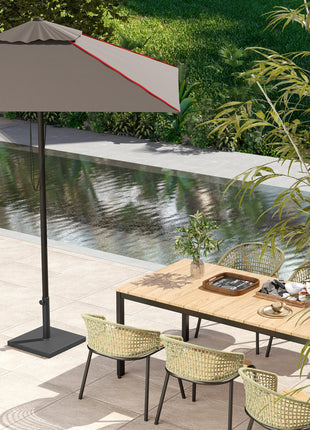 Patio Umbrella Base, 40 lbs Concrete Heavy Duty Umbrella Base, Outdoor Umbrella Stand Patio Umbrella Holder for 1.5"/1.9" Umbrella Poles for Outdoor, Lawn, Poolside, Black