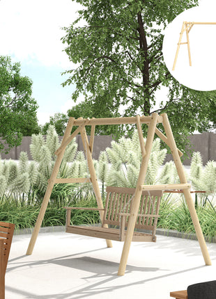660 lbs Porch Swing Frame, A-Frame Hanging Chair Stand Only for DIY Painting, Swing Chair Stand for Backyard, Patio