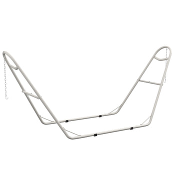 Hammock Stand, Portable Adjustable Steel Frame Hammock Stand, Weather Resistant, 10.3', 550 lbs. Capacity, White