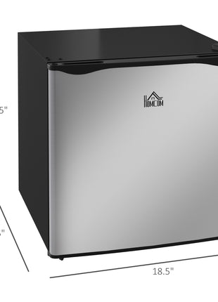 1.1 Cu.Ft Countertop Mini Freezer, Compact Upright Freezer with Removable Shelves, Silver