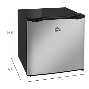 1.1 Cu.Ft Countertop Mini Freezer, Compact Upright Freezer with Removable Shelves, Silver