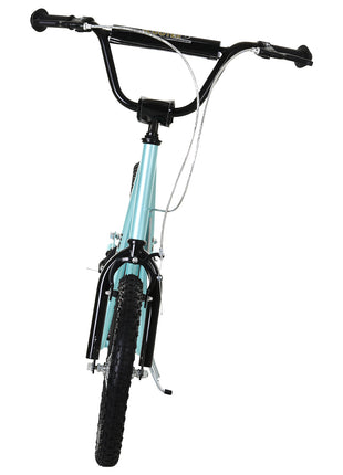 Youth Scooter Kick Scooter for Kids 5+, Max Load 220 LBS., with Adjustable Handlebar, 16" Inflatable Wheels, Dual Brakes, Blue