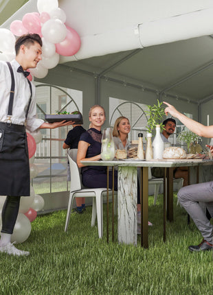 20 x 40 ft Heavy Duty Party Tent Outdoor Gazebo Wedding Tent Event Shelter Carport BBQ with Removable Sidewalls & Windows, Outside Waterproof Canopy for Parties, White