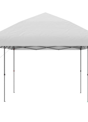 10' x 19' Pop Up Canopy with Easy Up Steel Frame, 3-Level Adjustable Height and Carrying Bag, Sun Shade Event Party Tent for Patio, Backyard, Garden, Off-White