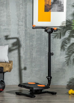 Foldable Ab Twister Board for Waist Trimming with LCD Display, Ab Workout Equipment for Women and Men, Orange