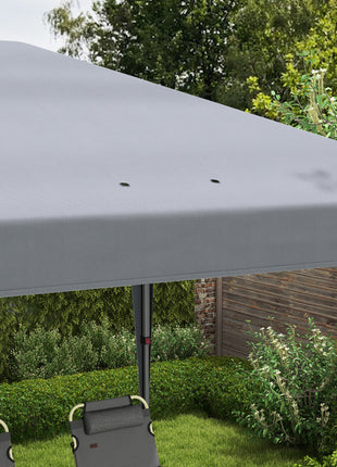 10' x 20' Pop Up Canopy Tent, Upgraded Heavy Duty Tents for Parties, Outdoor Instant Gazebo Sun Shade Shelter with Carry Bag, for Catering, Events, Wedding, Backyard BBQ, Gray