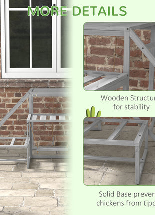 Chicken Roost Toys for Chickens Hens, Coop Accessories with Wood Stand, Ladder Platforms, for 10-15 Chickens