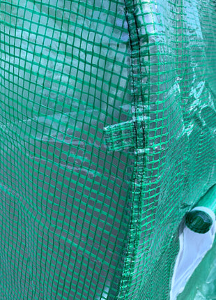 15' x 7' x 6.5' Walk-in Tunnel Hoop Greenhouse, Green House for Outside with PE Cover, Steel Frame, Roll-Up Zipper Door & Windows for Flowers, Vegetables, Tropical Plants, Green
