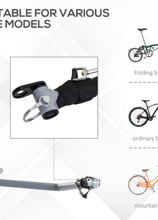 Bicycle Cargo Trailer, Two-Wheel Bike Luggage Wagon Trailer with Removable Cover, Fits 20" - 26" Bicycle Wheels, Yellow