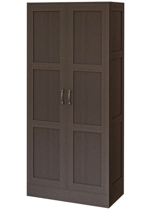 Storage Cabinet w/ Storage Shelves, Pantry Cabinet, Coffee