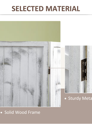 Screen Divider Room Divider Screen with Foldable Design for Indoor Bedroom Office 5.5' Rustic White
