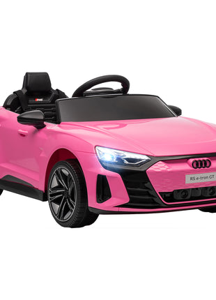 Licensed Audi RS e-tron GT 12V Ride On Car Truck for Kids, Electric Car Ride On Vehicle w/Parent Remote Control, Music, Lights, for Toddlers, Pink