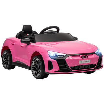 Licensed Audi RS e-tron GT 12V Ride On Car Truck for Kids, Electric Car Ride On Vehicle w/Parent Remote Control, Music, Lights, for Toddlers, Pink