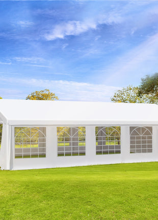 Heavy Duty Wedding Canopy 20x32 Outdoor Shelter for Weddings, Parties, BBQ White