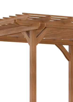 12' x 20' Outdoor Pergola, Wood Gazebo Grape Trellis with Stable Structure for Climbing Plant Support, Garden, Patio, Backyard, Deck