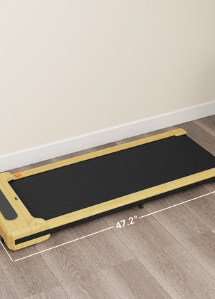 2.5HP Walking Pad, Under Desk Treadmill with Remote Control, Transport Wheels and LED Display for Home Gym Office