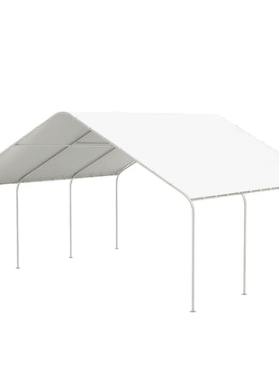 19' x 19.5' Carport, Portable Garage and Patio Canopy Tent, Anti-UV Cover for Car, Truck, Boat, Catering, Wedding