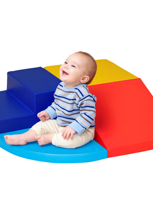 Foam Play Set for Toddlers and Children Crawling or Sliding, Multicolor