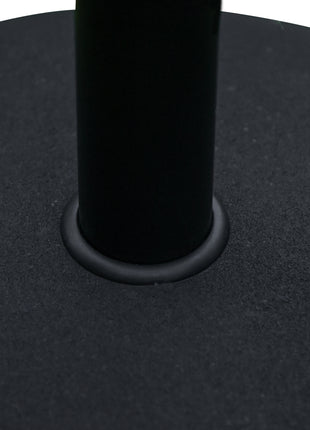 20" 55 lbs Round Cement Umbrella Base Stand Market Parasol Holder with Tightening Knob & Easy Setup, for Φ1.3", Φ1.5", Φ1.9" Pole, for Lawn, Deck, Backyard, Garden, Black