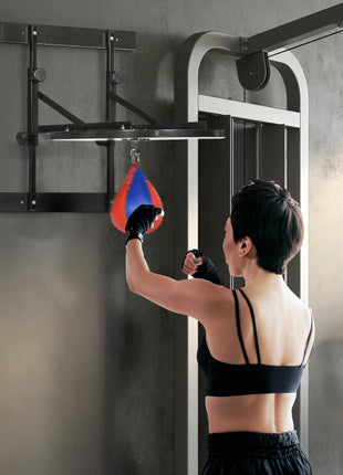 Adjustable Speed Bag Platform, Wall Mounted Speed Bags for Boxing, with 360-Degree Swivel and 10'' Speedbag