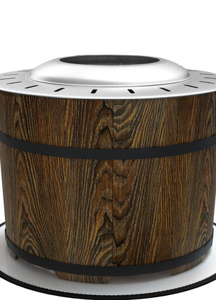 Smokeless Fire Pit, Portable Camping Bonfire Stove with Mat for Backyard, Patio, Picnic, Magnesium Oxide, Brown