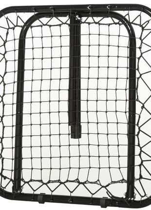 Soccer Rebounder Net, 3' x 3', Angle Adjustable Portable Training Goal Net with Quick Folding Design, Sturdy Metal Tube