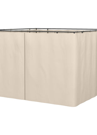 9.84' x 9.84' Gazebo Sidewall Set with Hooks/C-Rings, Beige