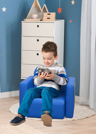 2-in-1 Convertible Table and Chair Set for Boys Girls for Boys Girls, Blue