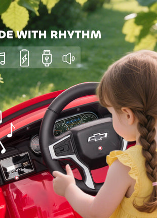 Electric Ride on Car 12V Kids Ride-on Toy, Red