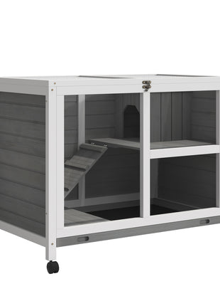 Desk/Table Sized Rabbit Hutch with Wheels