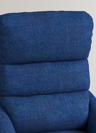 Power Lift Chair for Seniors, Electric Lift Recliner Chair with Remote Control, Side Pockets for Living Room, Dark Blue