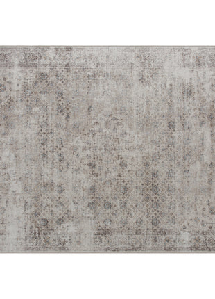 Machine Washable Area Rug 5x7, Non-Slip Traditional Floor Carpet for Living Room, Bedroom, Light Mixed-Brown
