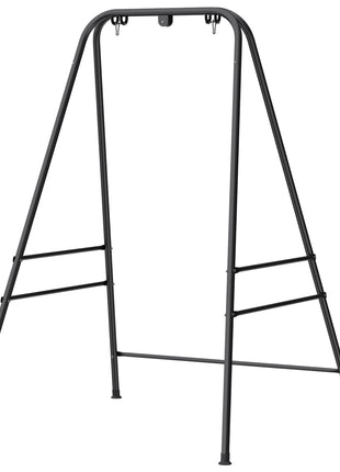 Hammock Chair Stand  Indoor and Outdoor Use with Anti-Slip Foot Pads, 2 Carabiners, Black