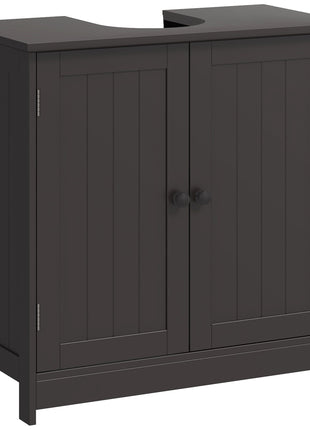 Bathroom Vanity Cabinet, Under Sink Bathroom Cabinet with 2 Doors and Adjustable Shelf, Coffee