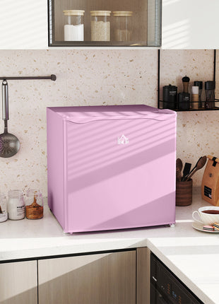 1.1 Cu.Ft Countertop Mini Freezer, Compact Upright Freezer with Removable Shelves, Pink