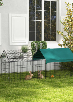 73" Small Animal Playpen with Roof for Rabbits, Chicken, Chinchillas