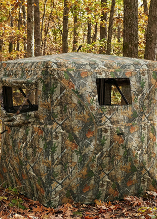Hunting Blind for 2 Person, See Through Pop Up Blind with 270-Degree View, Windows for Deer Hunting, Camouflage