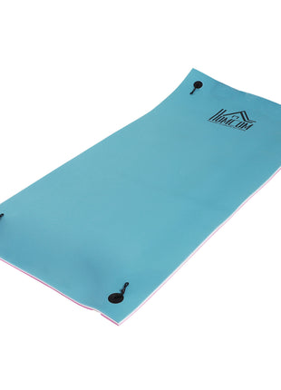 10' x 5' Floating Water Mat, 3-Layer Swimming Pool Float, XPE Foam, Tear Resistant Mesh Layer, Portable Foam Raft, Durable Water Activities Mat for Lake, Ocean, Beach, Pink