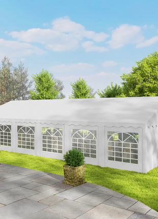 20' x 40' Party Tent, Outdoor Canopy Tent with Removable Sidewalls, 12 Windows for Parties, Wedding, Events, BBQ, White