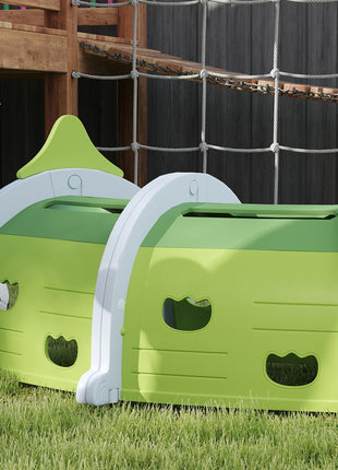 Crocodile Design Kids Play Tunnel for Kids to Crawl Through, 76" Long