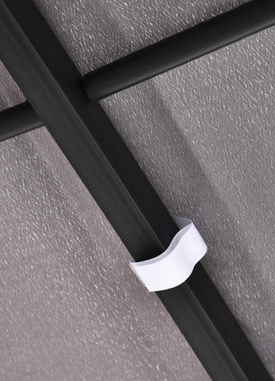 Durable 10x10 Steel Pergola, Wall-Mounted with Canopy for Patio Perfect for Homeowners, Gray
