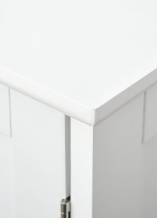 Bathroom Vanities, Bathroom Sink Cabinets with U-Shape Cut-Out and Adjustable Internal Shelf, White
