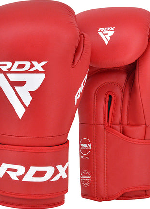 RDX IBA Boxing Gloves for Amateur Competitions Red